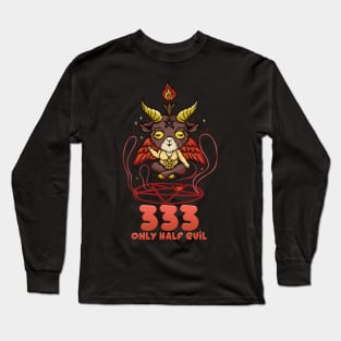 333 Half Evil - cute anime kawaii Baphomet T-Shirt Long Sleeve T-Shirt